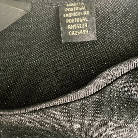 Ted Baker London Blouse Womens Size 0 Asymmetric Black Shimmer Sparkle - Picture 5 of 14